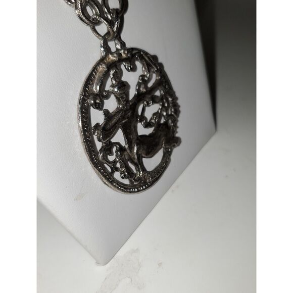A Sagittarius Zodiac Pendant Heavy Chain Astrological Centaur Archer Unisex - Picture 10 of 10